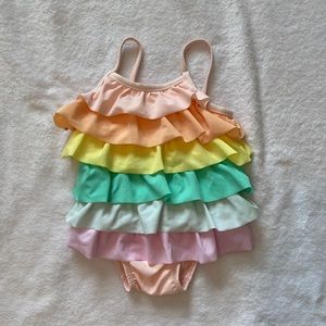 Baby Gap one piece ruffle swimsuit